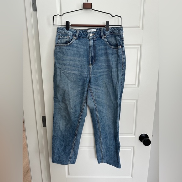 *3/$25* Dynamite Blue Straight Leg Jeans High-Waisted - Picture 1 of 4